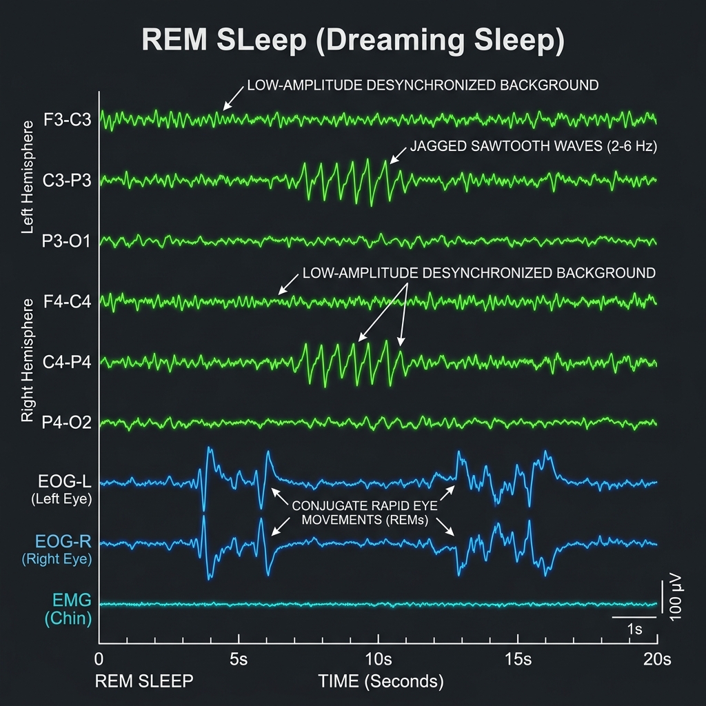 REM Sleep EEG